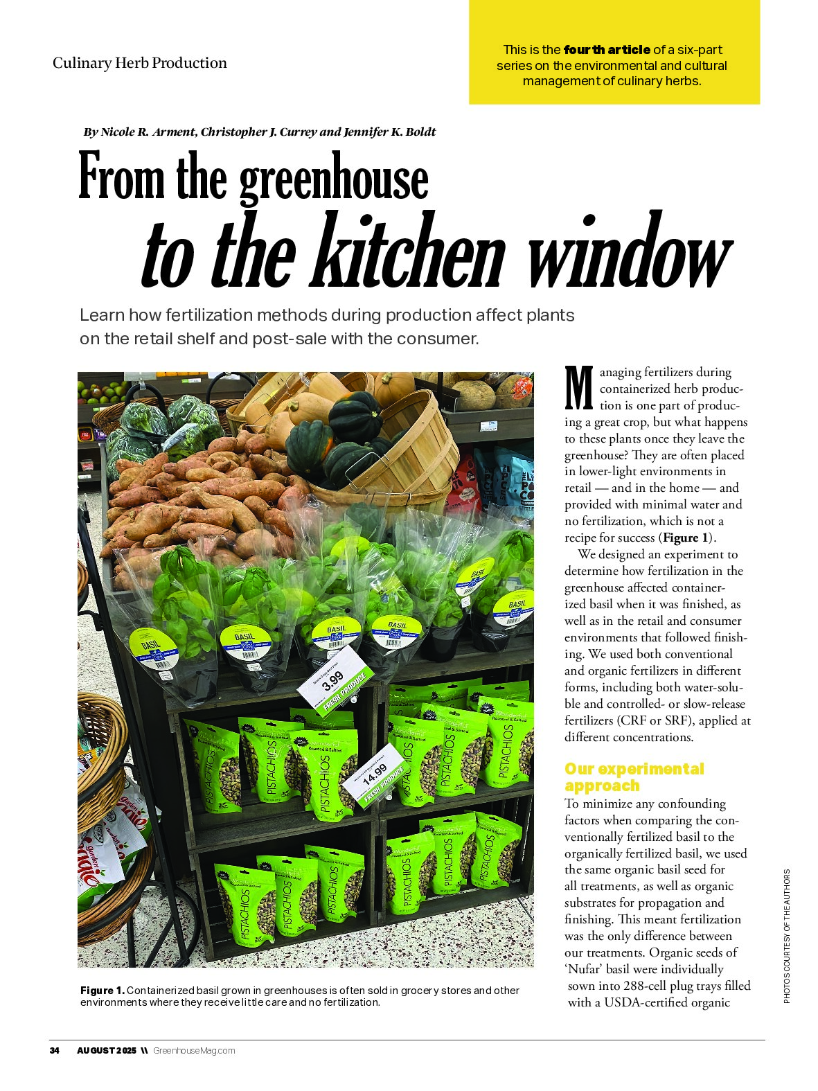 From the greenhouse to the kitchen window