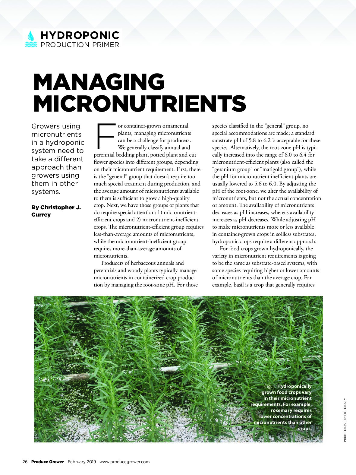 Managing micronutrients